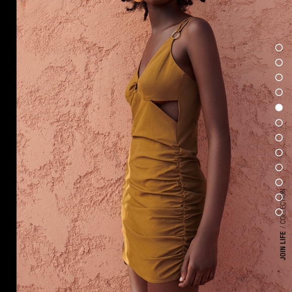 🆕 Zara Cut Out Mini Dress - Picture 6 of 8